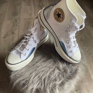 Converse White Platform Hightops